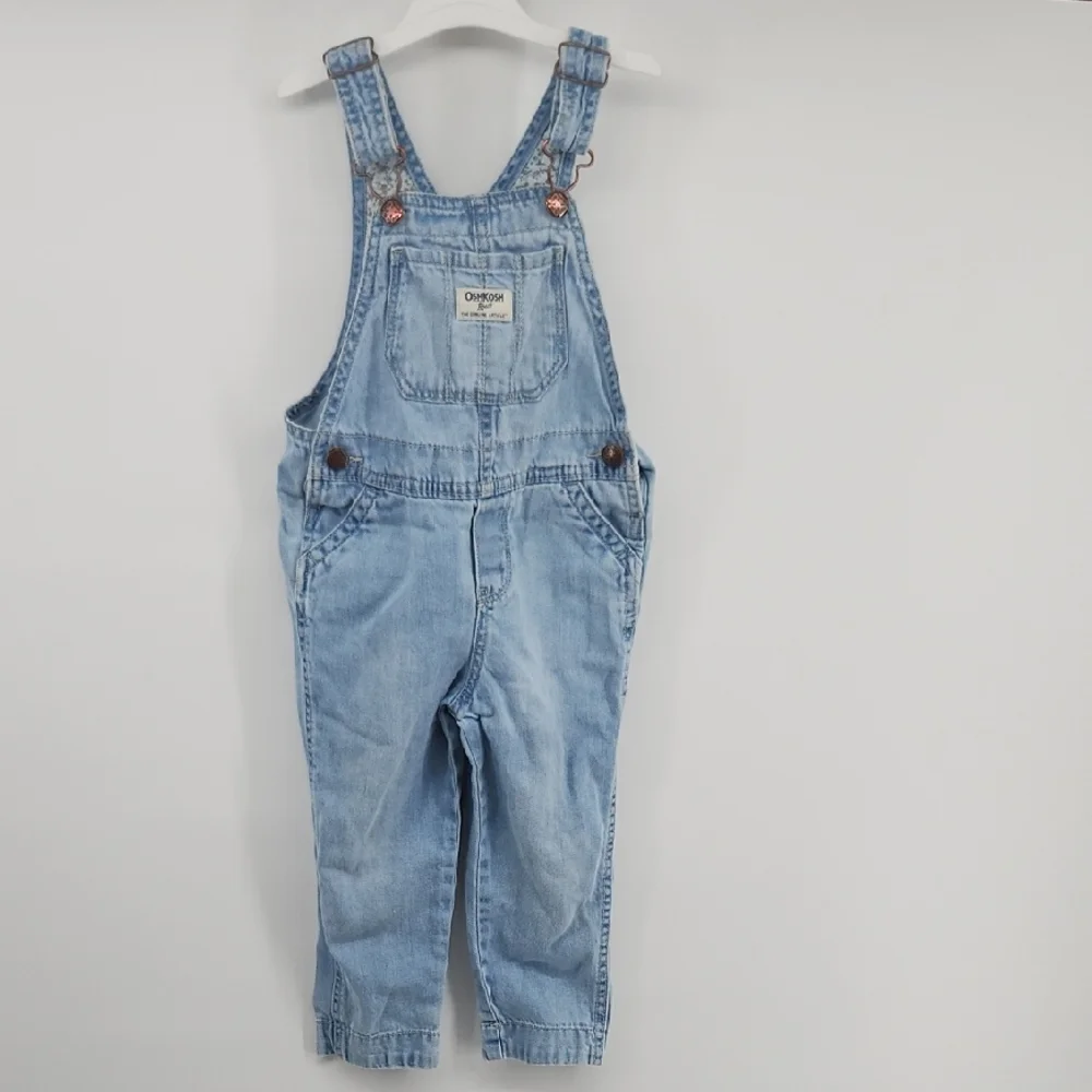 OshKosh B'gosh 3T Girls Classic Light Blue Overalls